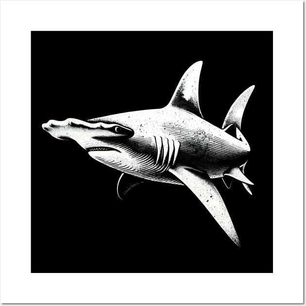 Majestic Shark Encounter: Sea Life Lover's Tee Wall Art by Klimek Prints